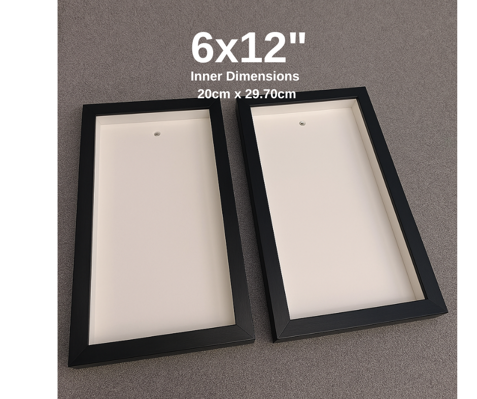 Portrait Sizes Shadowbox Flower Frame for Dried Flowers