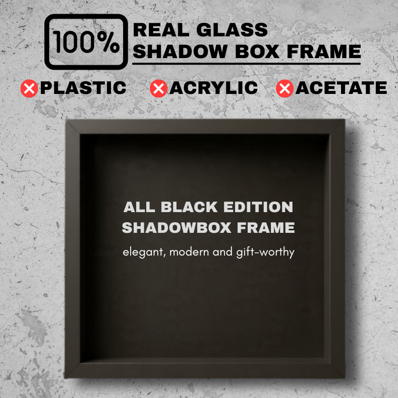All Black Edition Shadowbox Frame