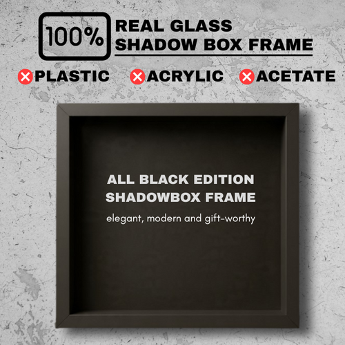 All Black Edition Shadowbox Frame