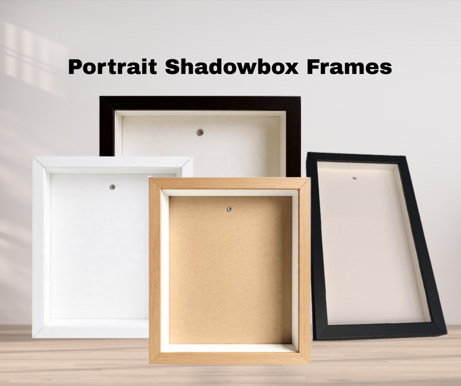 Portrait Sizes Shadowbox Flower Frame for Dried Flowers