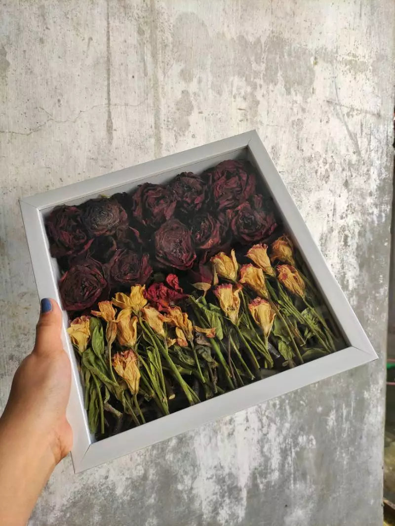8x8 Inches | Shadowbox frame for Dried Flower Preservation